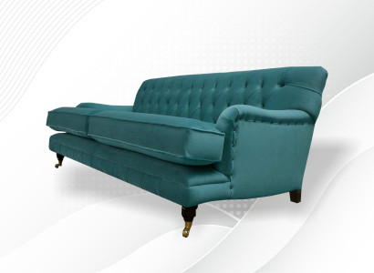 Textile Sofa Couch Upholstery Suite 3 Seater Couches Sofas Chesterfield Three Seater